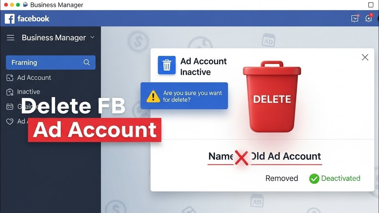 How To Delete Facebook Ad Account Permanently - YouTube