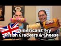 Americans try british crackers and cheese  hovis jacobs sage derby