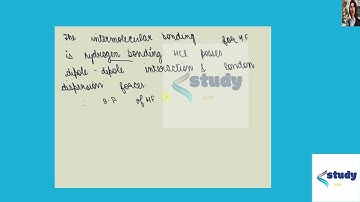 [Chemistry] Explain why HF (bp = 19.4Â°C) has a higher boiling point than HCl (bp = -85 Â°C), wherea