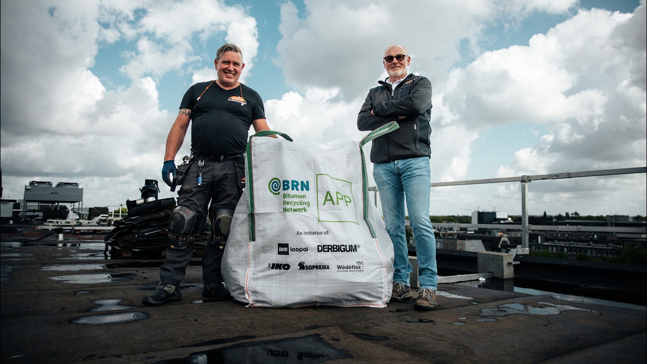 Image extraite de la vidéo sur le recyclage du bitume