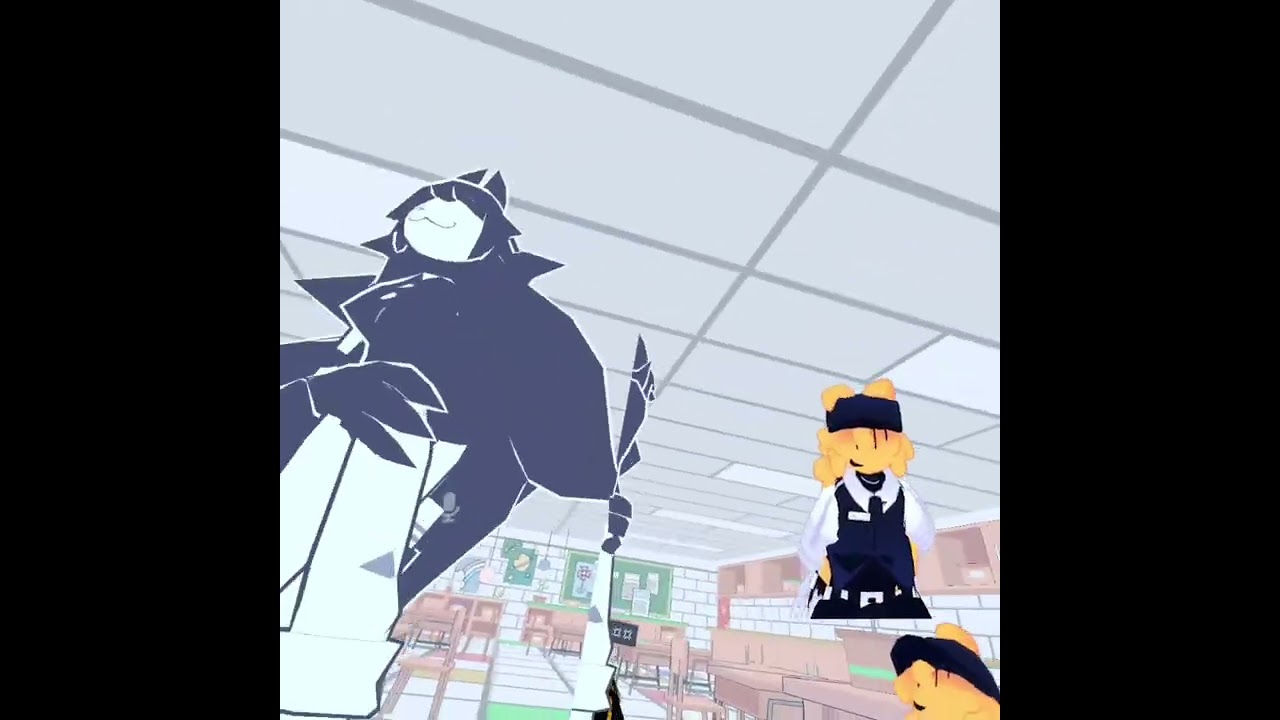 Taph and Elliot go to paper school in vrchat