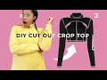 Epic Cut Out Crop Top from Polo Upcycle | Best Thrift Flip Ever!