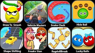 Draw To Smash,Shape-shifting,Hide Ball,Kick Break,Freaky stan,Ragdoll Break,Huggy Story,Freaky stan screenshot 3