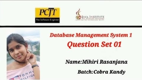 DBMS Task 01| Create a database using MySQL Workbench | 1st Year |Java Institute