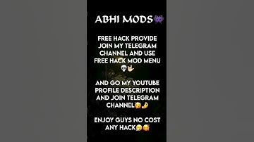 FREE FIRE MOD MENU HACK USE FAST AND JOIN MY TELEGRAM CHANNEL ALL FILE PROVIDE GUYS🤟🏻🥳#modmenu