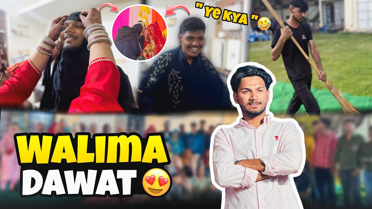 Me Ladki Ban Gya 🤣 Walima Dawat Full Maza Kra Bhot Enjoy Kra 😍 #vlog #comedy