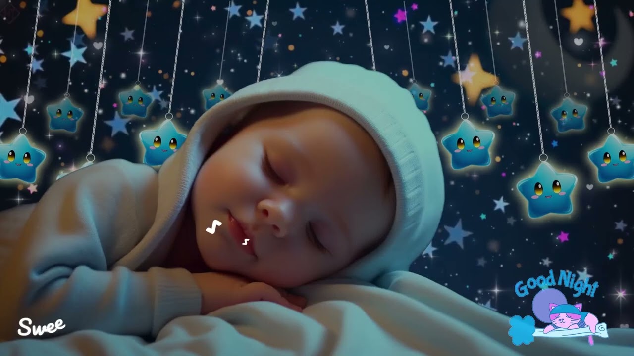 Baby Sleep Music 🎵 Calm Baby Fast Tonight 🌛 Sleep Instantly in 3 Minutes 💖 Mozart & Brahms Lullabies