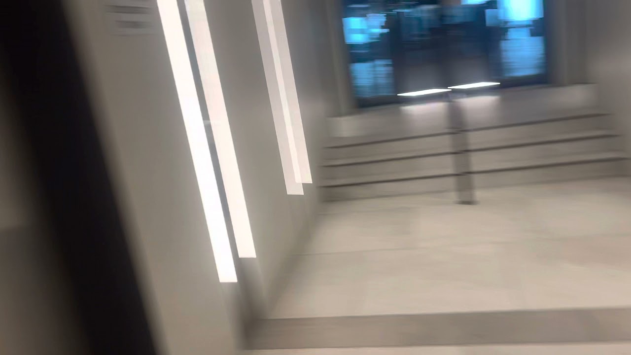 Going up on Schindler miconic 10 elevator at azerieli circle tower in Tel Aviv to the view to 49