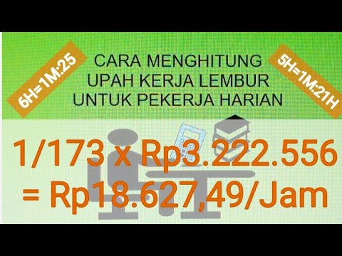 Cara Menghitung Upah Kerja Lembur Pekerja Harian