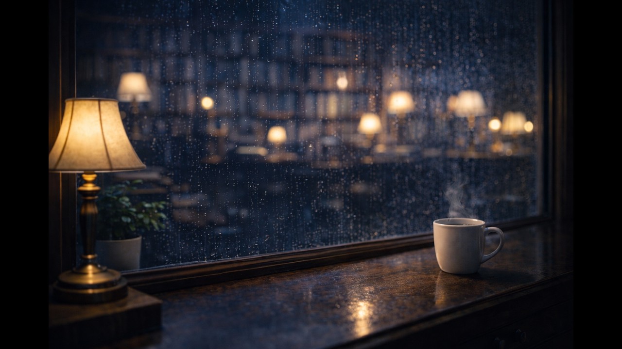 Deep Focus Study Room 🌙 Calm Night Atmosphere for Studying & Concentration (No Music)