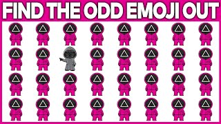 HOW GOOD ARE YOUR EYES #9 - Squid Game Puzzles - Find The Odd Squid Game Emoji