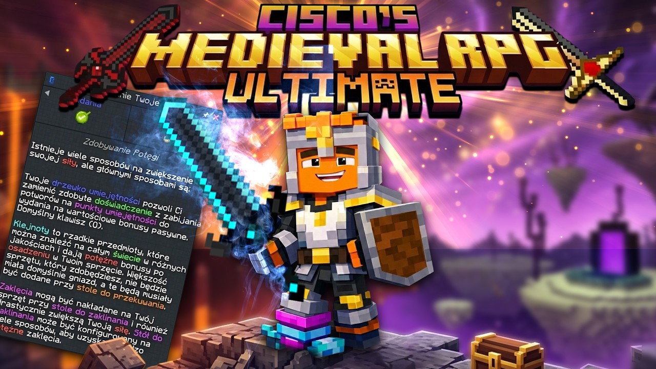 NAJBARDZIEJ ROZBUDOWANA PACZKA w MINECRAFT? Cisco's Medieval RPG ULTIMATE odc. 1