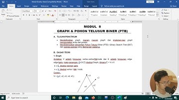 Praktikum Struktur Data - Modul 8 - Pohon Telusur Biner