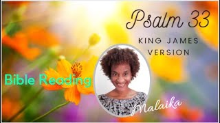 Psalm 33 | Audio Bible | KJV | (read by Malaika Ryan)