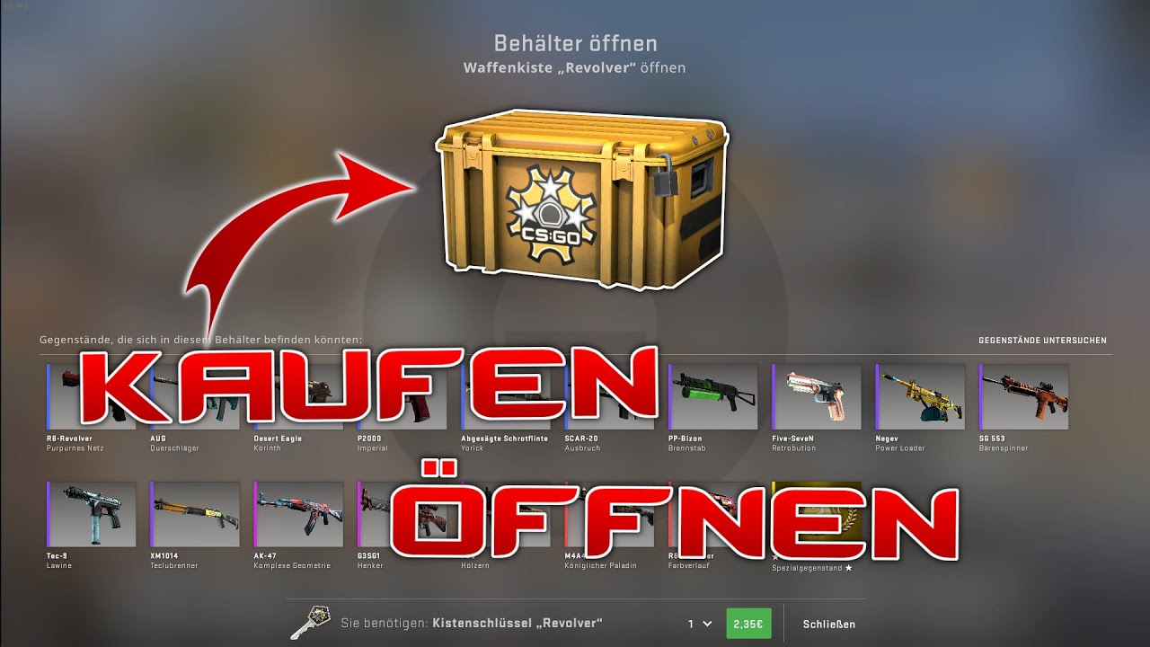 CSGO KISTEN kaufen & öffnen Tutorial | CSGO Waffen SKINS bekommen