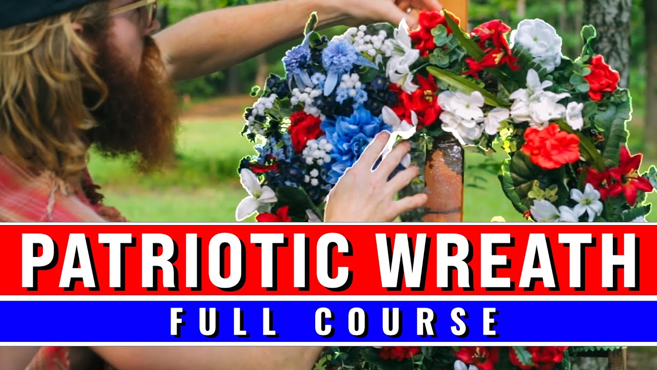 Make a July 4th Wreath! [Full 2 Hour Course] - YouTube