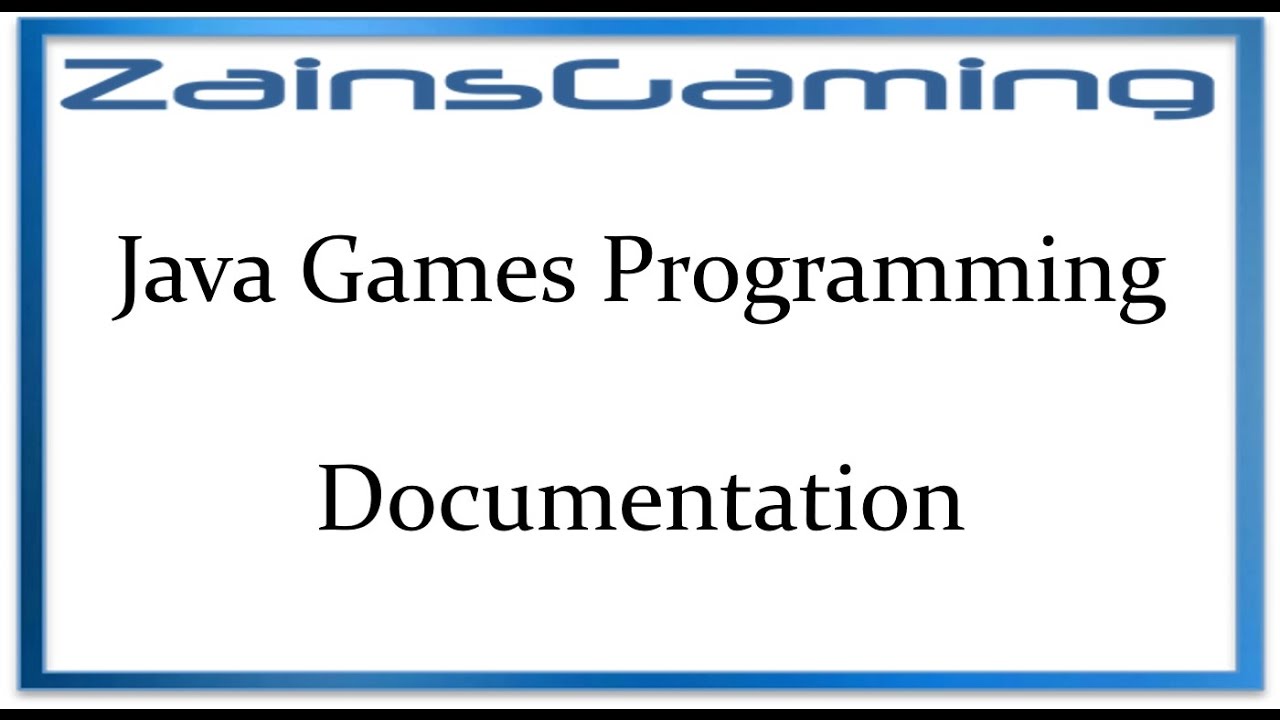 Java Games Programming Tut04 - Documentation - YouTube image.