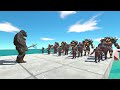 Experiment: How Many Goros Does It Takes To Takes Down Kong? - Animal Revolt Battle Simulator