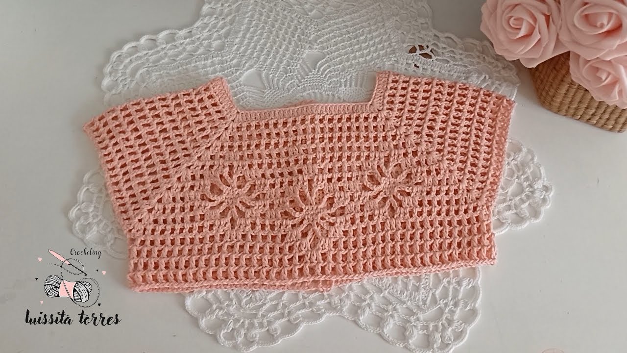 ¡QUE BONITO TEJIDO! LINDO PATRON DE CROCHET FÁCIL Y RÁPIDO DE HACER👌CANESU PARA VESTIDO A GANCHILLO