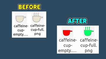 Changing Caffeine system tray icons with a script