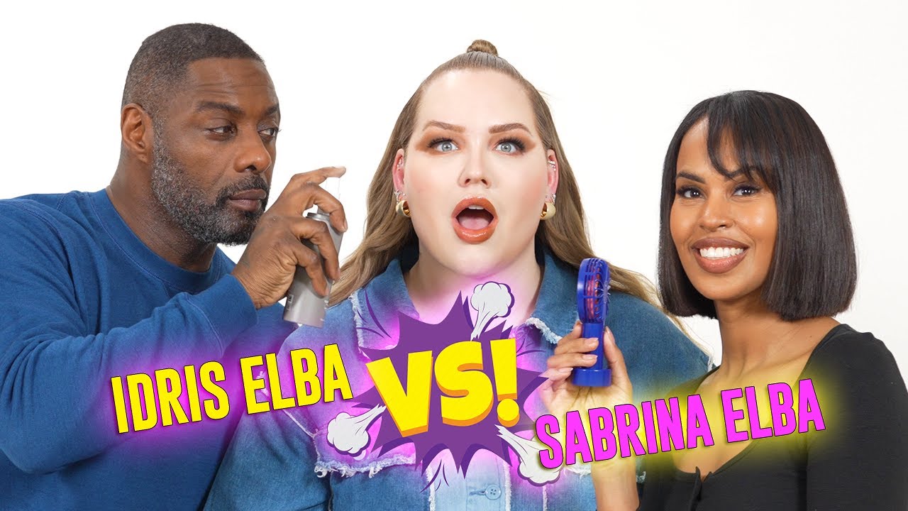 IDRIS ELBA Does My Makeup VS. HIS WIFE – Battle! | NikkieTutorials