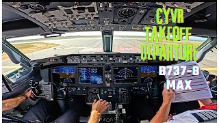 B737 MAX Departure out of Vancouver ( FULL ATC ! )