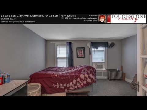 1313-1315 Clay Ave, Dunmore, PA home video tour