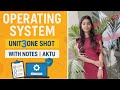 Operating System🔥|unit-3|one shot|with notes|aktu exam #oneshot #os #operatingsystem #withnotes