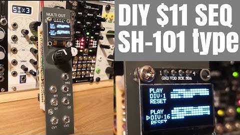 [ $11 ] DIY modular synth Sequencer Roland SH-101 type , 128 step , 2CH CV/GATE with seeeduino xiao
