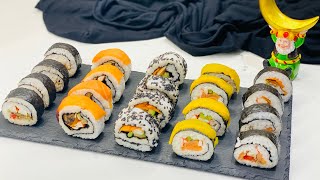 طريقة عمل السوشي في البيت بأسهل وأبسط التكاليف homemade sushi  ??