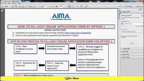How to fill in the online application form for the UGAT 2016 | iQue ideas