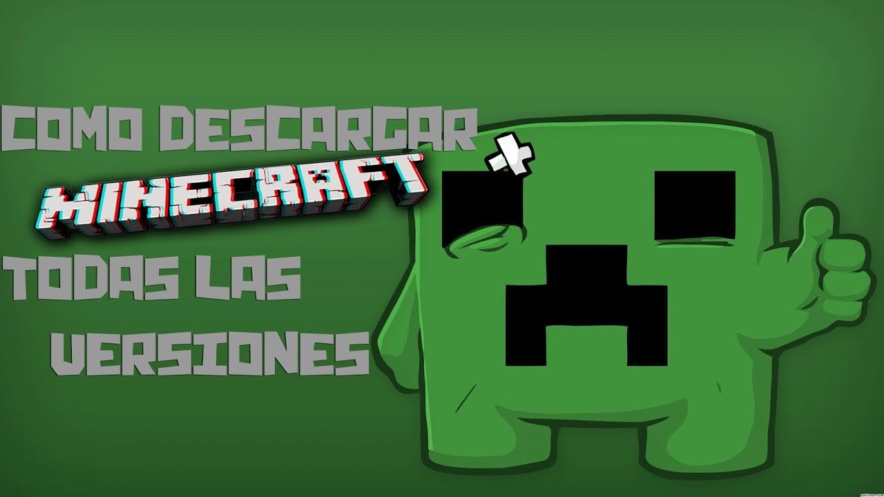 Como Descargar Minecraft Launcher (todas las versiones) YouTube