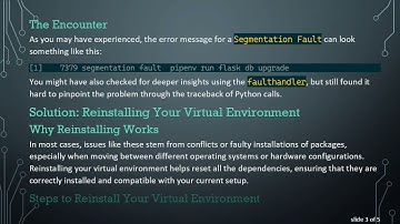 Fixing a Segmentation Fault in Python Flask SQL Alchemy Migrations on a New Laptop