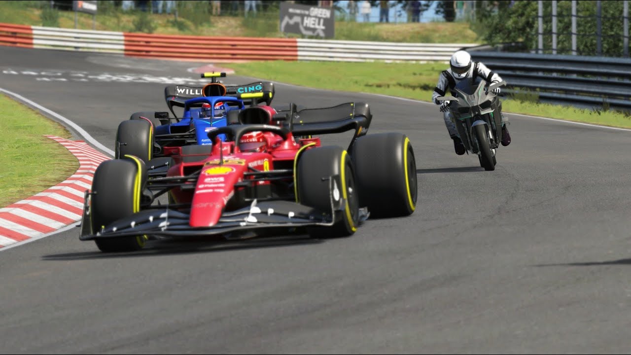 Kawasaki Ninja H2R Supercharger 2016 vs F1 Racing Cars 2022 at