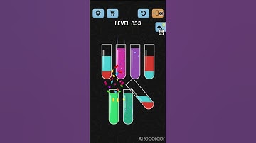 solve and solution water color sort game level 833