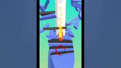 Stack Ball Gameplay (ios/android) Walkthrough #shorts Level #105 #106 #107