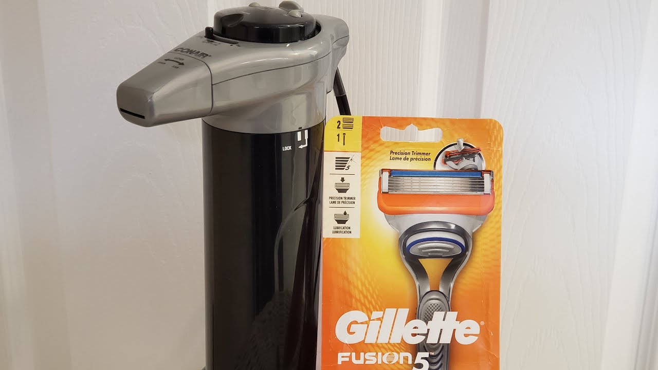 Gillette Fusion and Conair Lather Dispenser YouTube