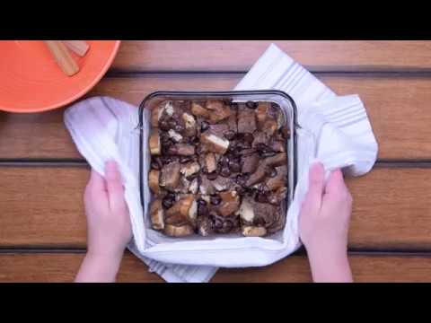 Double Chocolate Breakfast Bread Pudding