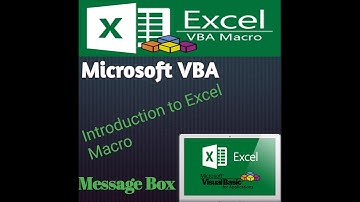 Introduction |Excel Macros| Message box | How to learn Excel macros |Part2