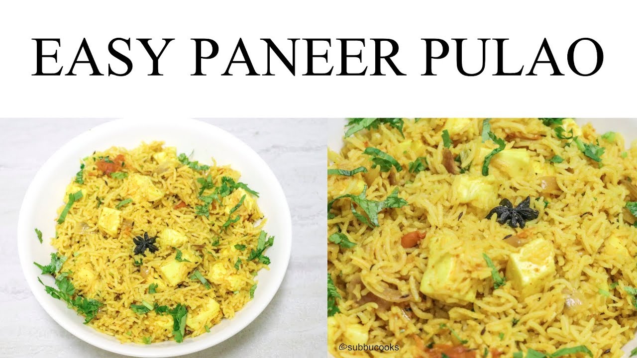 Easy Paneer Pulao for Potluck || Paneer Biryani in Instant Pot || Indian vegetarian recipes ...
