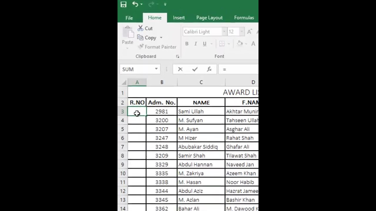 Remplissez efficacement les numros de srie dans Excel avec une formule