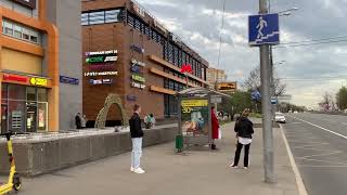 Belyaevo Metro Station Area, Konkovo District, Moscow, Russia, May 2024