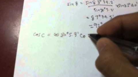 CASE V  OBLIQUE SPHERICAL TRIANGLES