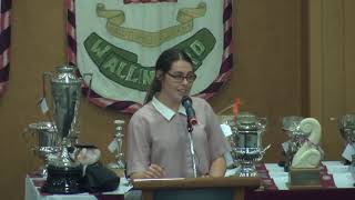 Head Prefect - Prize Giving 2018 Speech