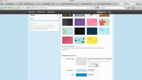 Change Twitter Background: How To Upload Custom Twitter Background Image