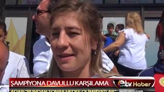 ŞAMPİYONA DAVULLU KARŞILAMA