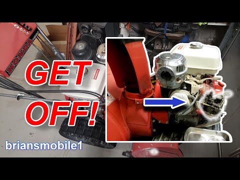 Honda HS80 Snow Blower Carb Removal