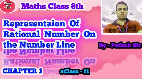 Representation of Rational Number on the Number Line l Class 8 Maths