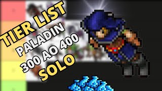 TIBIA -TIER LIST PALADIN HUNT SOLO 300 AO 400