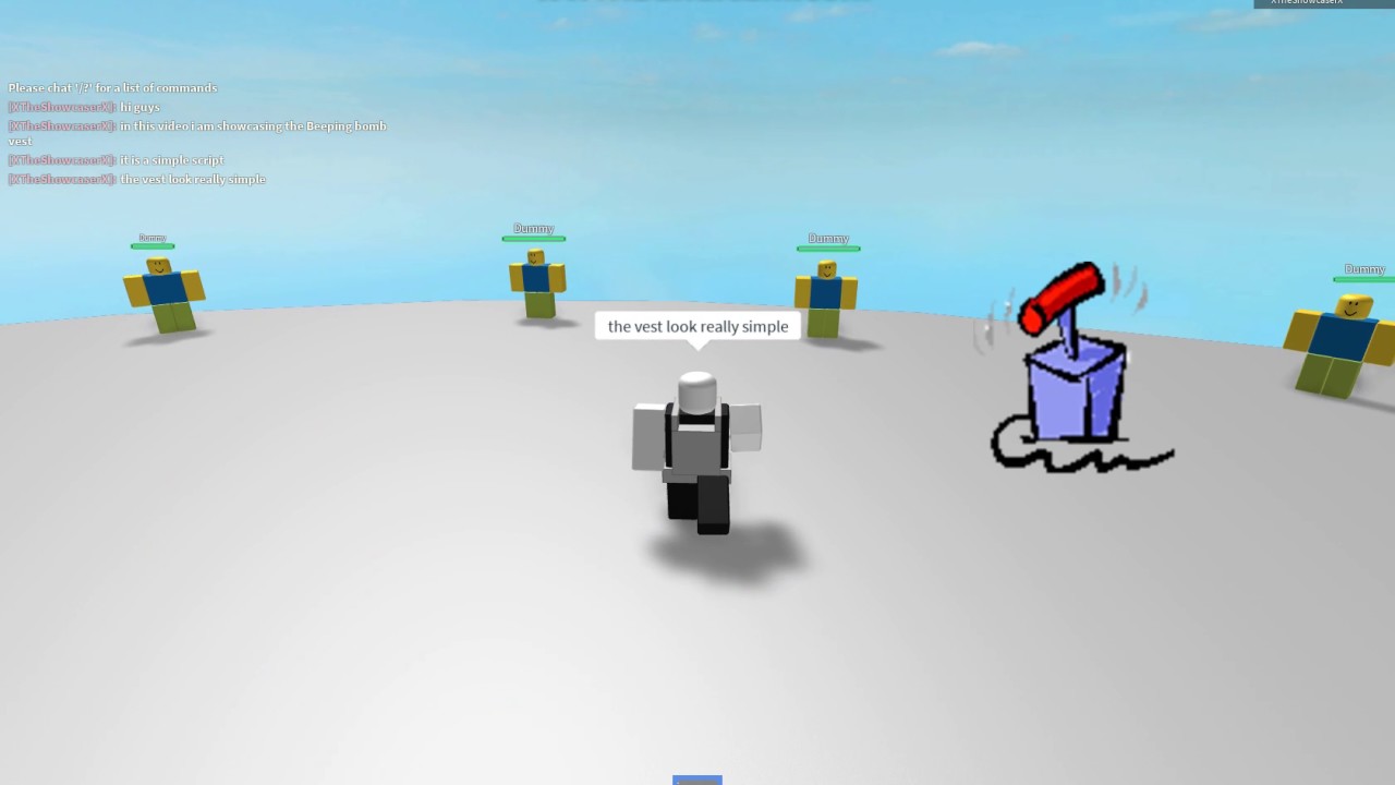 Roblox Script Showcase Episode 269 Red Beeping Bomb Vest Youtube - vest vest vest roblox